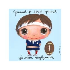 Tableau Quand Je Serai Grand Je Serai Rugbyman