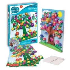 Tableaux 3D Arbres à Oiseaux