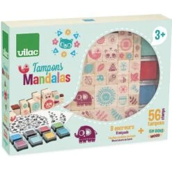 Vilac 56 Tampons Mandalas + 8 Encreurs 6 Vilac 56 Tampons Mandalas + 8 Encreurs -Jouets Pour Enfants Boutique tampons mandalas 2